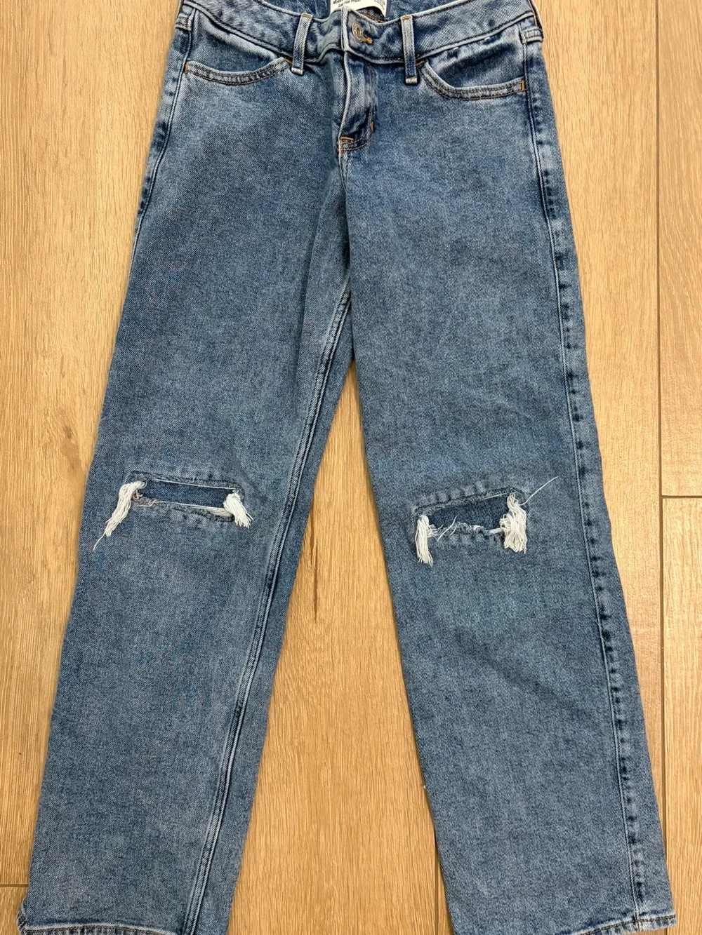 Abercrombie kids low rise baggy jeans